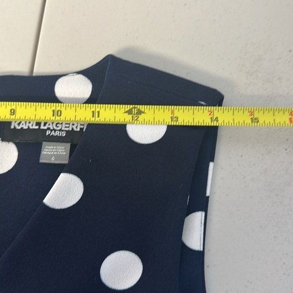 Karl Lagerfield Wide Leg Polka Dot jumpsuit size 6 - Picture 8 of 11